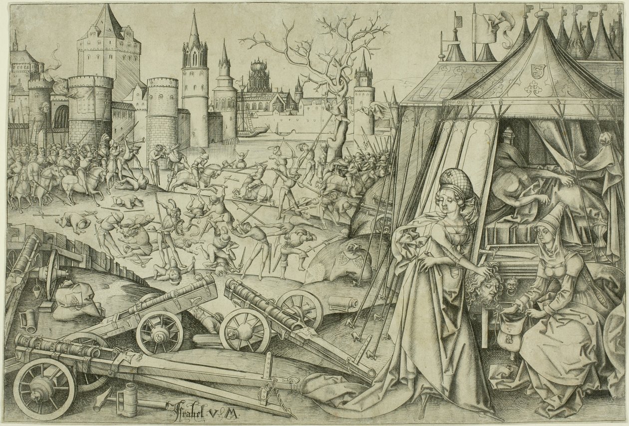 Judith, ca 1495 av Israhel van Meckenem