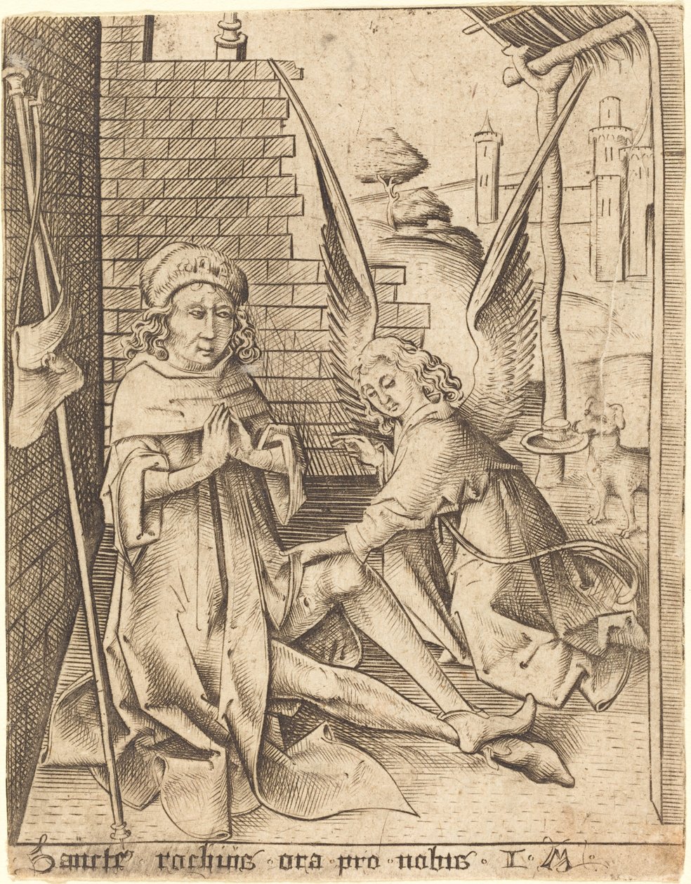 Saint-Roch av Israhel van Meckenem