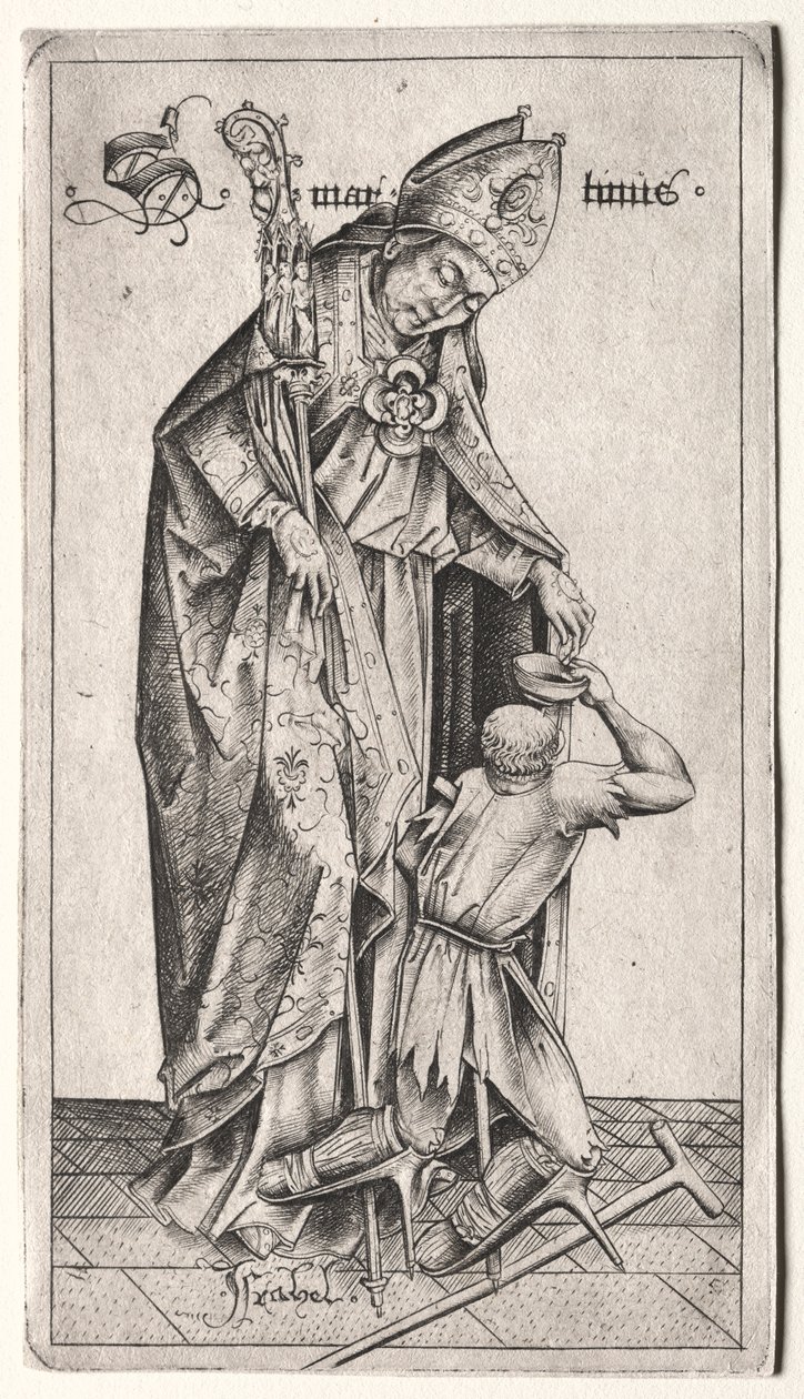 St Martin. av Israhel van Meckenem