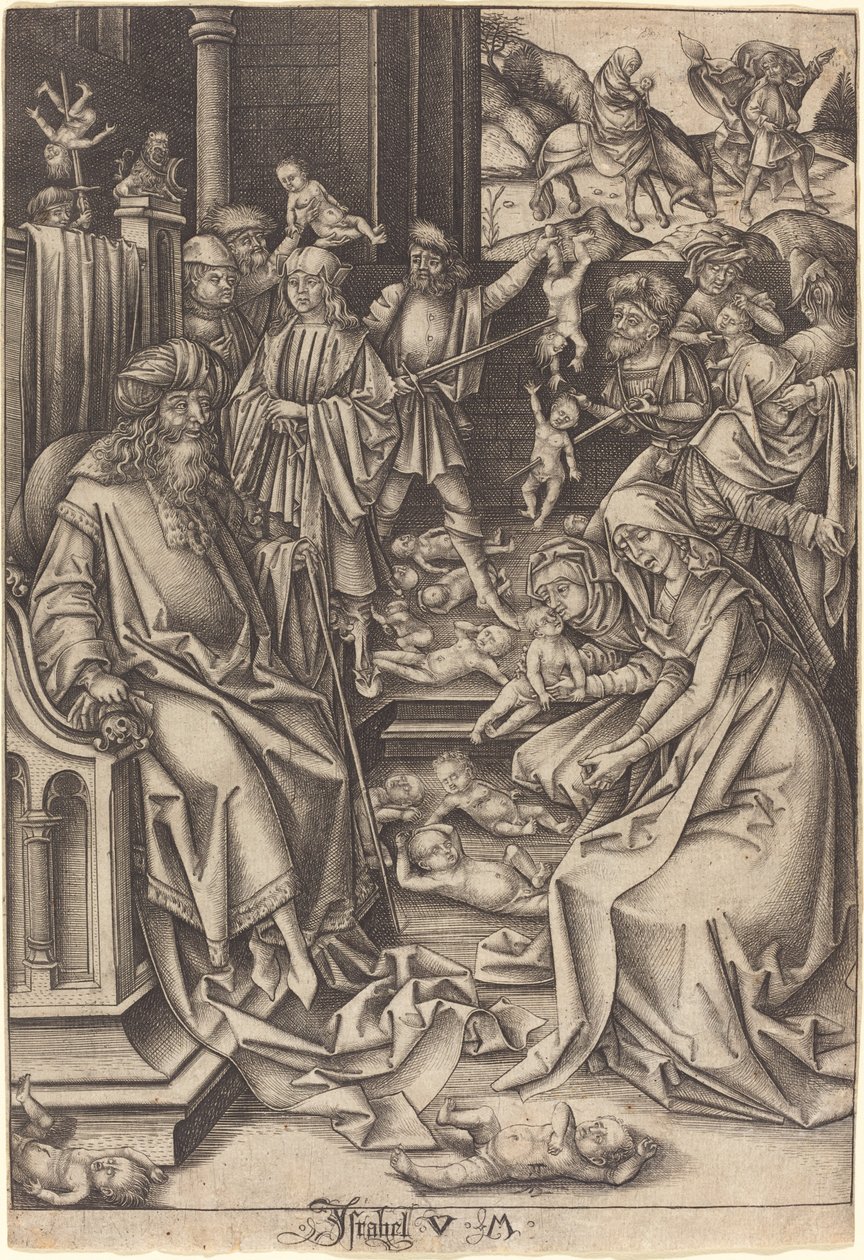 Massaker av de oskyldiga av Israhel van Meckenem after Hans Holbein the Elder