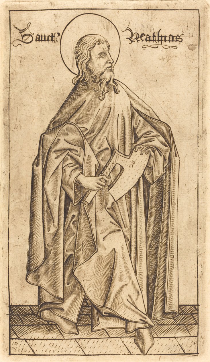 Sankt Mattias (?) av Israhel van Meckenem after Master E.S.