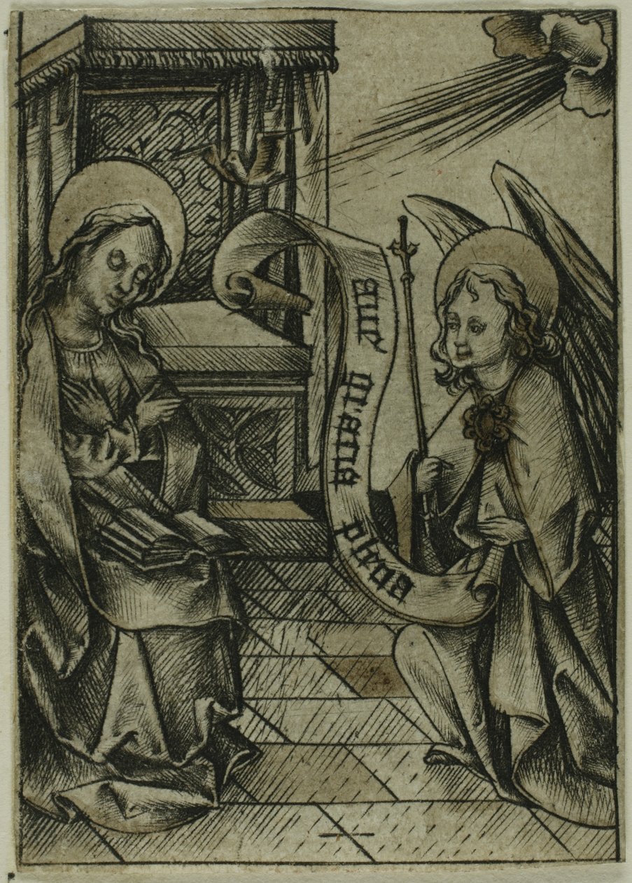 Bebådelsen av Israhel van Meckenem the younger