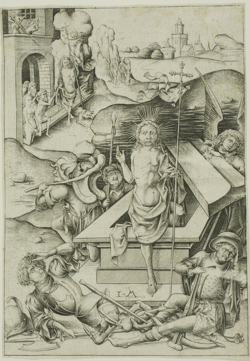Uppståndelsen av Israhel van Meckenem the younger