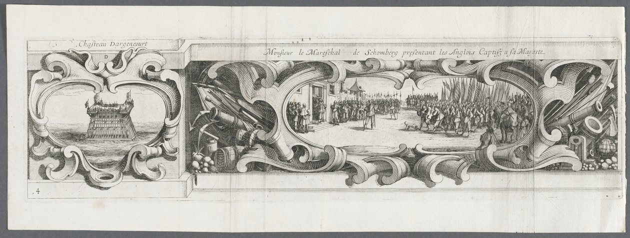 Belägringen av La Rochelle: Tavla 14, 1628-1630. av Israël Henriet