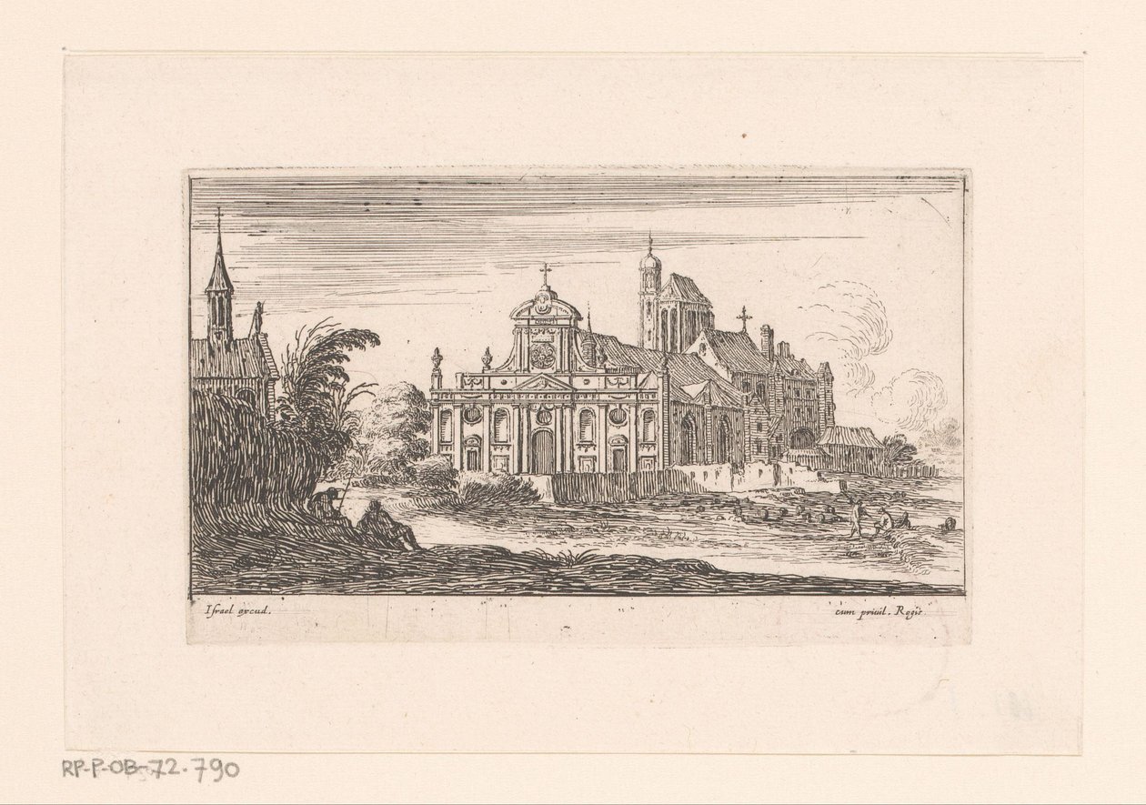 Utsikt över kyrkan Saint-Laurent Veue de l