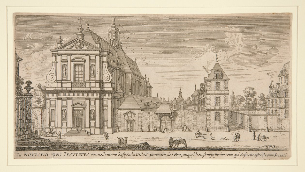 Jesuitnovitiat i St. Germain des Pres av Israël Silvestre
