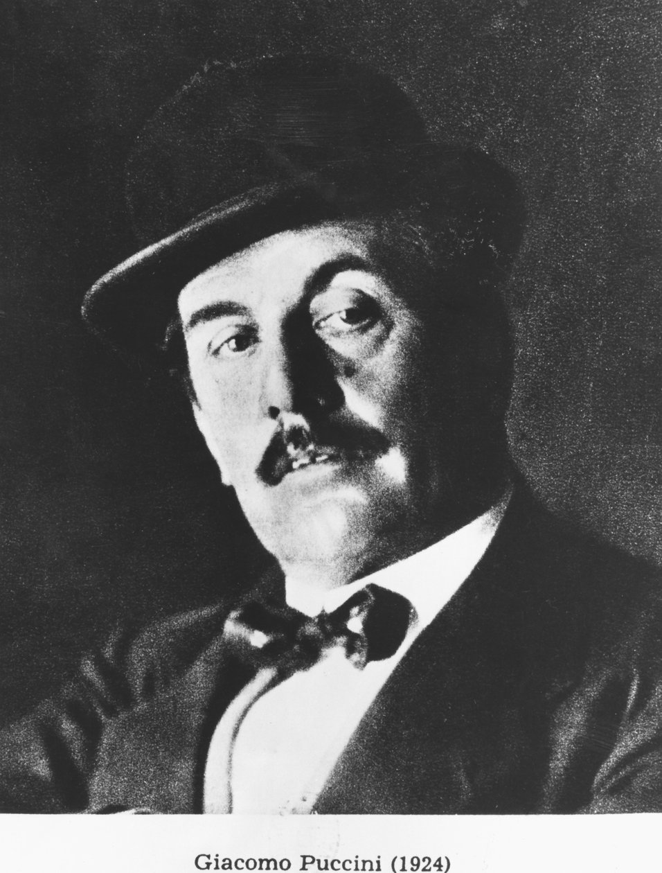 Giacomo Puccini (1858-1924) 1924 (fotolito) av Italian Photographer