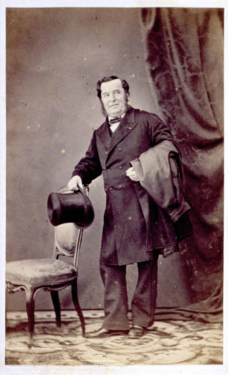 Porträtt av Antonio Tamburini av Italian Photographer