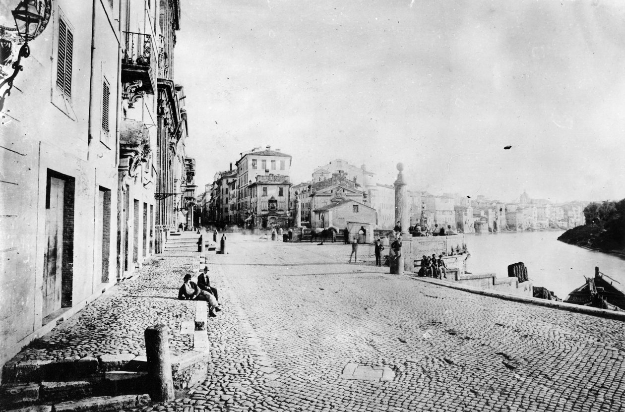 Utsikt över Via Ripetta, Rom av Italian Photographer