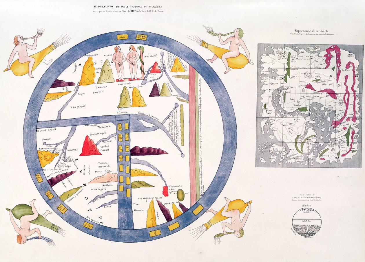 Beatus o Turin mappamundi (vaega lanu-lima) swed av Italian School