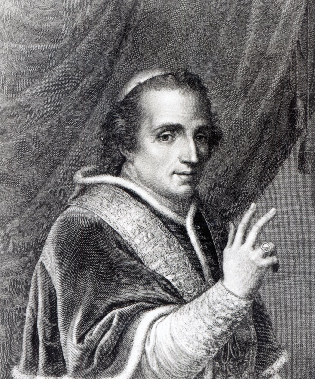 Påven Pius VII, graverad av Rafaello Morghen av Italian School