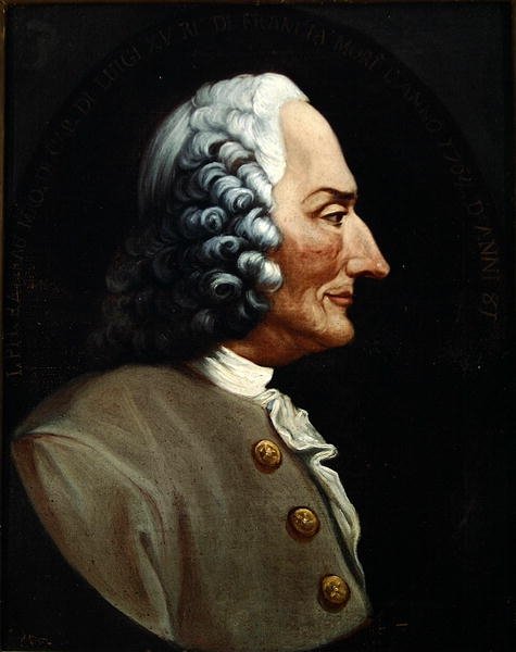 Porträtt av Jean-Philippe Rameau av Italian School