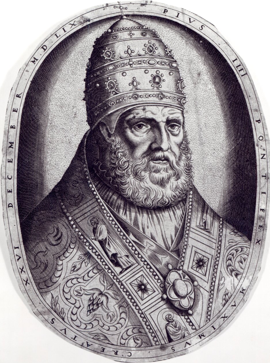 Portræt af pave Pius IV, 1559 swed av Italian School