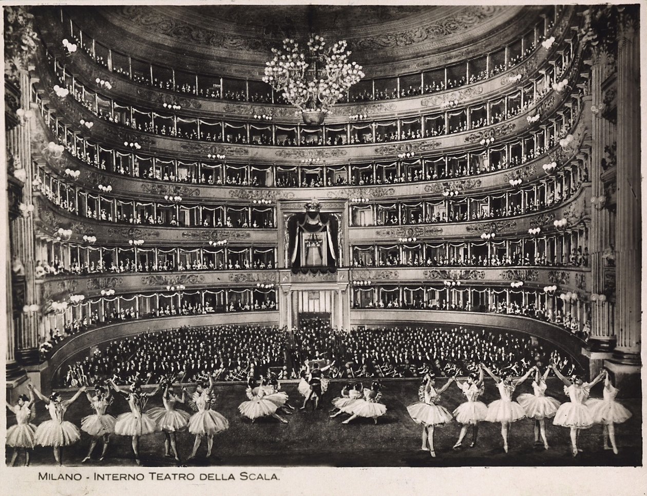 Baletten av Milanos Scala av Italian School