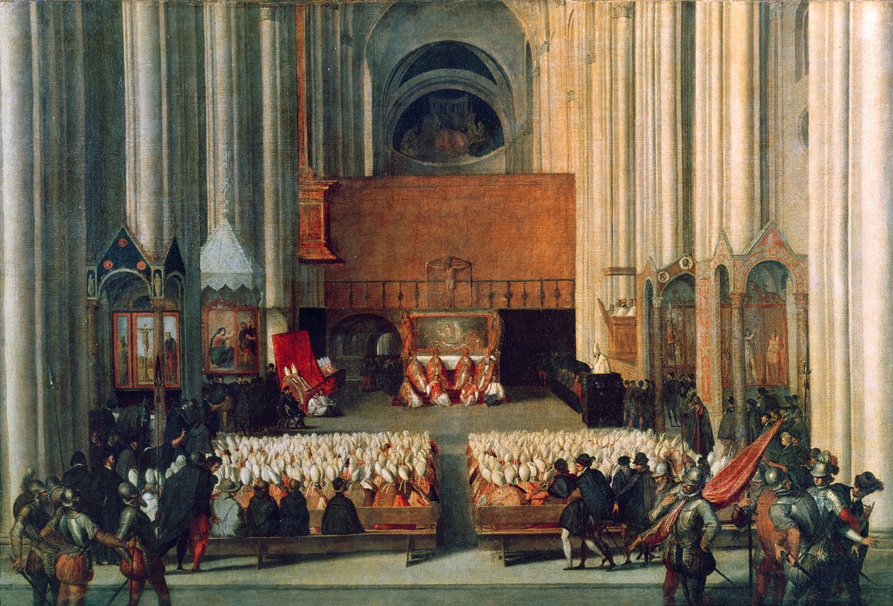Koncilet i Trent, 4. december 1563 swed av Italian School