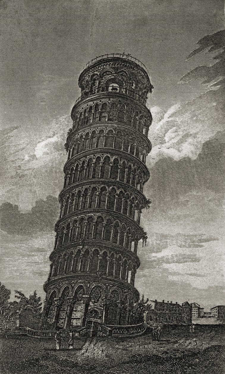 Det lutande tornet i Pisa av Italian School