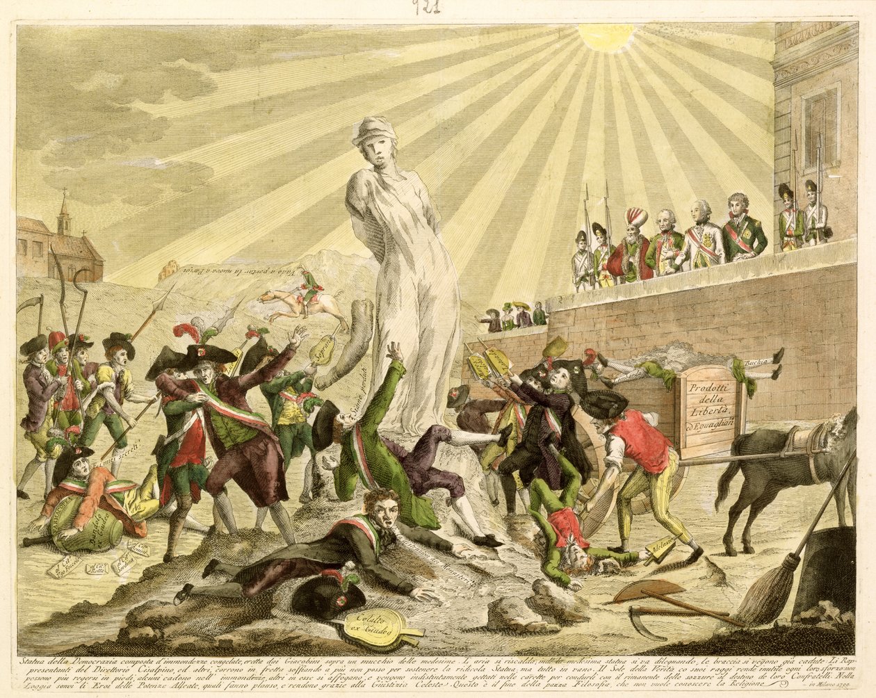 Demokratins staty, 1799 av Italian School