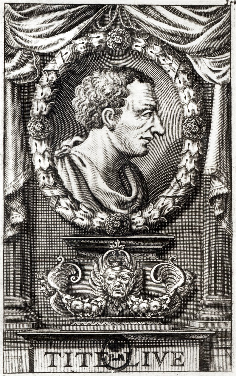 Titus Livius, känd som Livius (59 f.Kr. - 17 e.Kr.) av Italian School