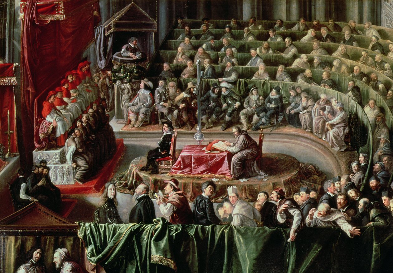 Retssagen mod Galileo, 1633 (detalje af 2344) sverige av Italian School