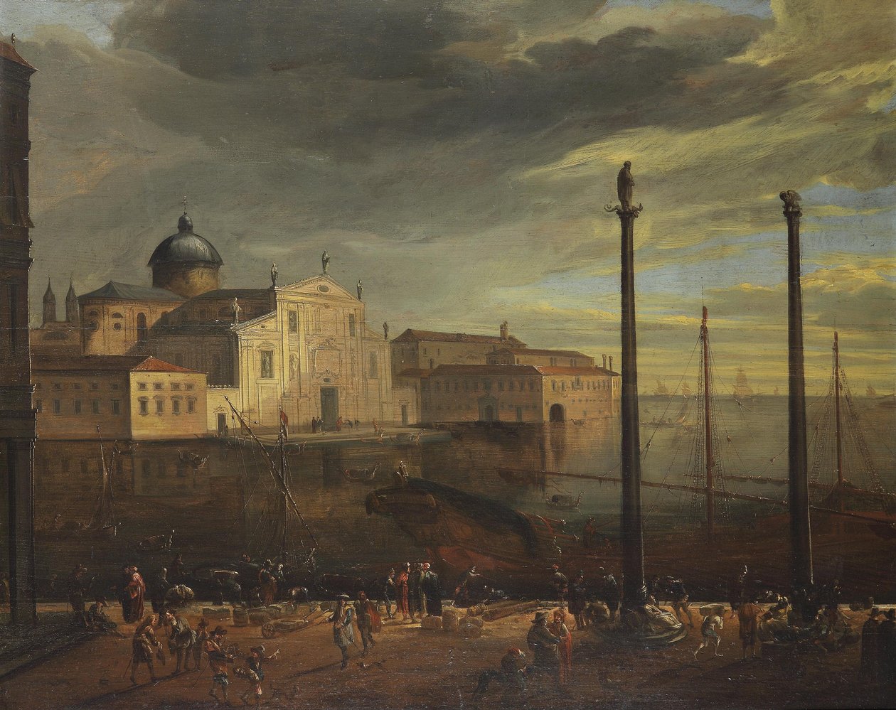 San Giorgio Maggiore Venice av Italian School