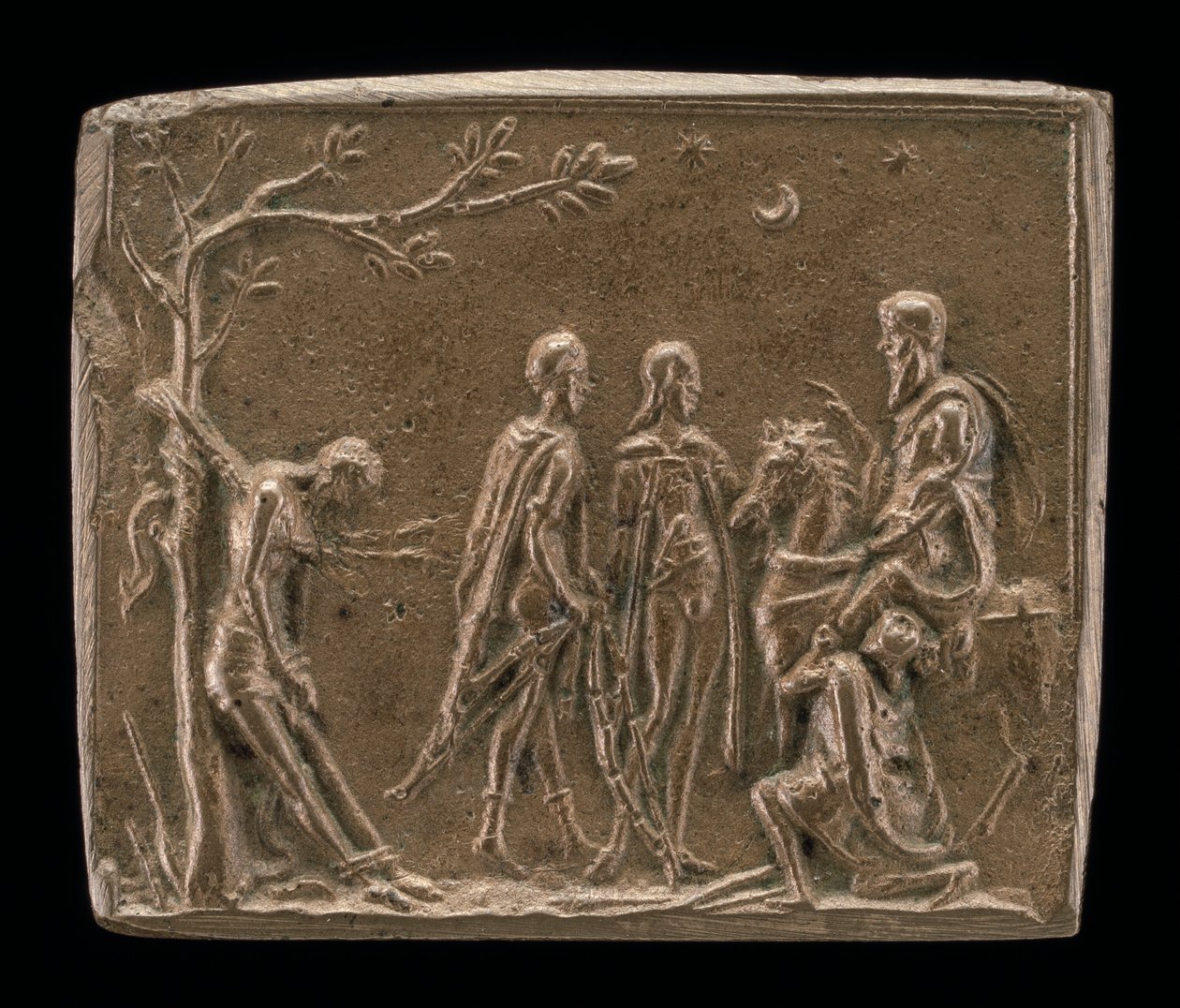 De tre sönerna med sin fars lik av Italian 15th or 16th Century