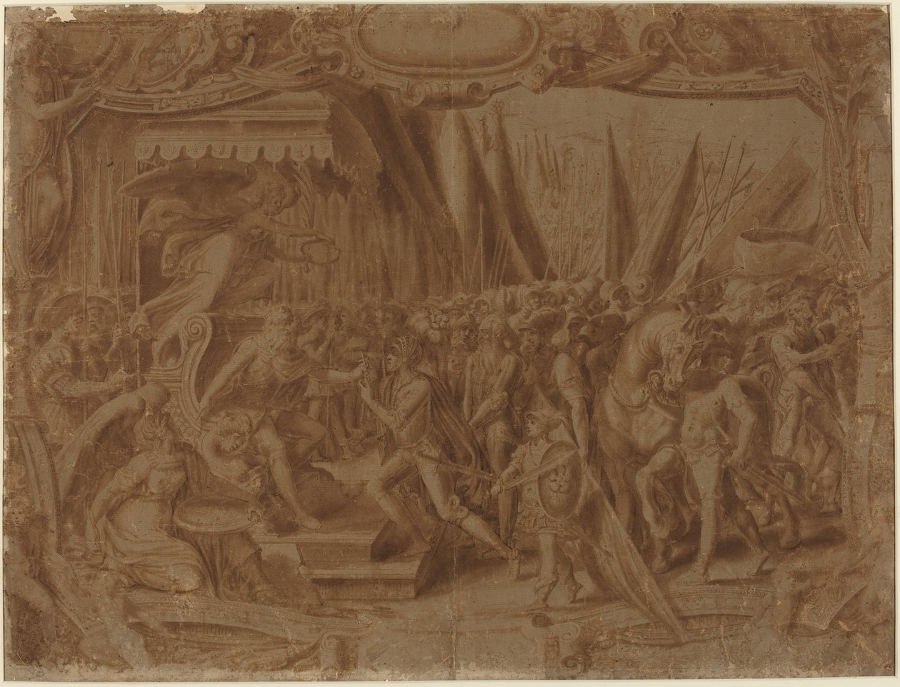 Historisk scen av Italian 16th Century