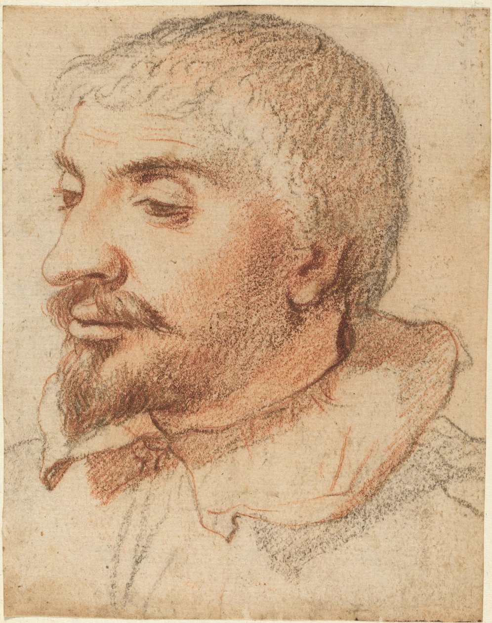 Chef för en man av Italian 17th Century