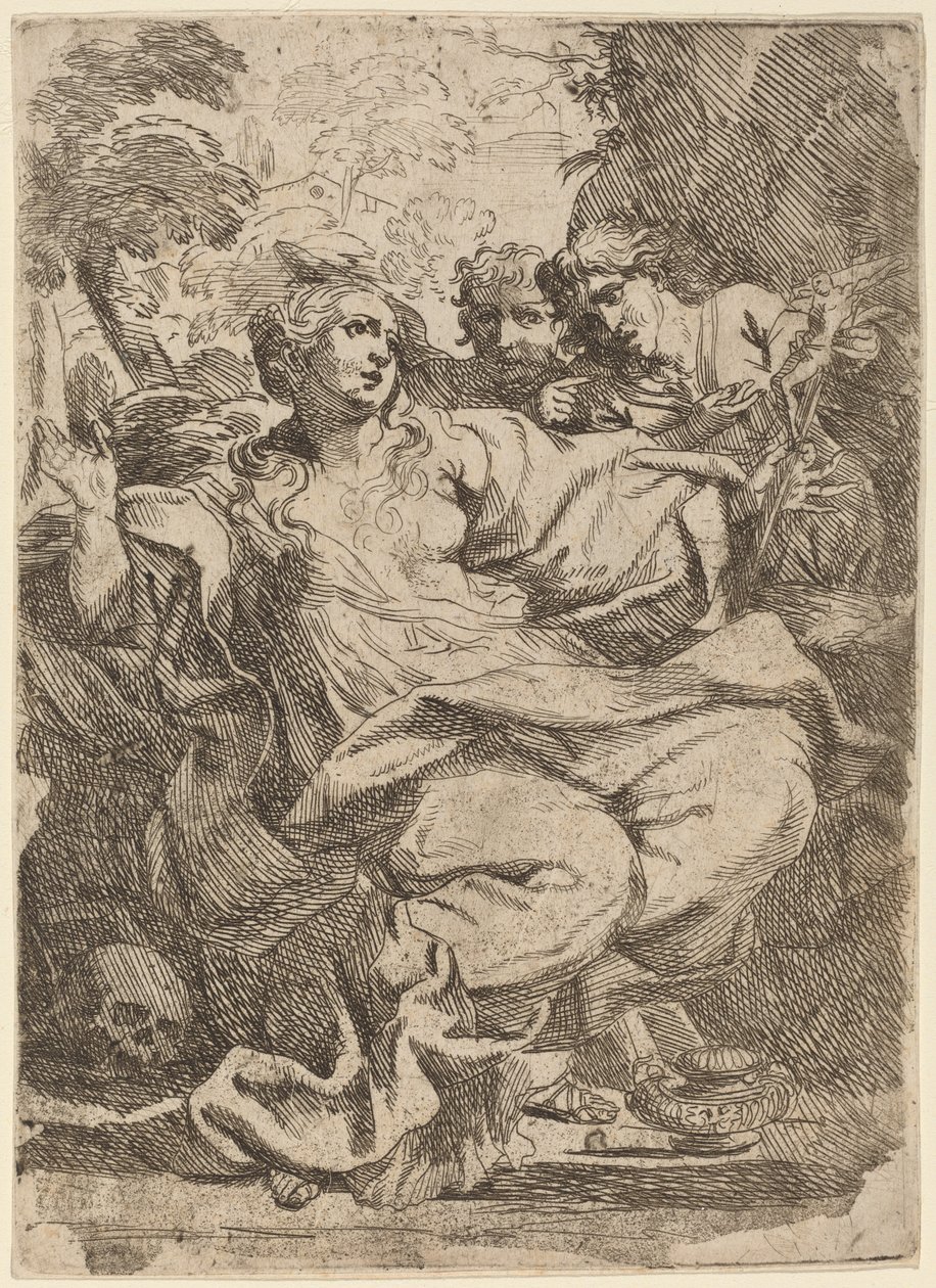 Magdalena av Italian 17th Century