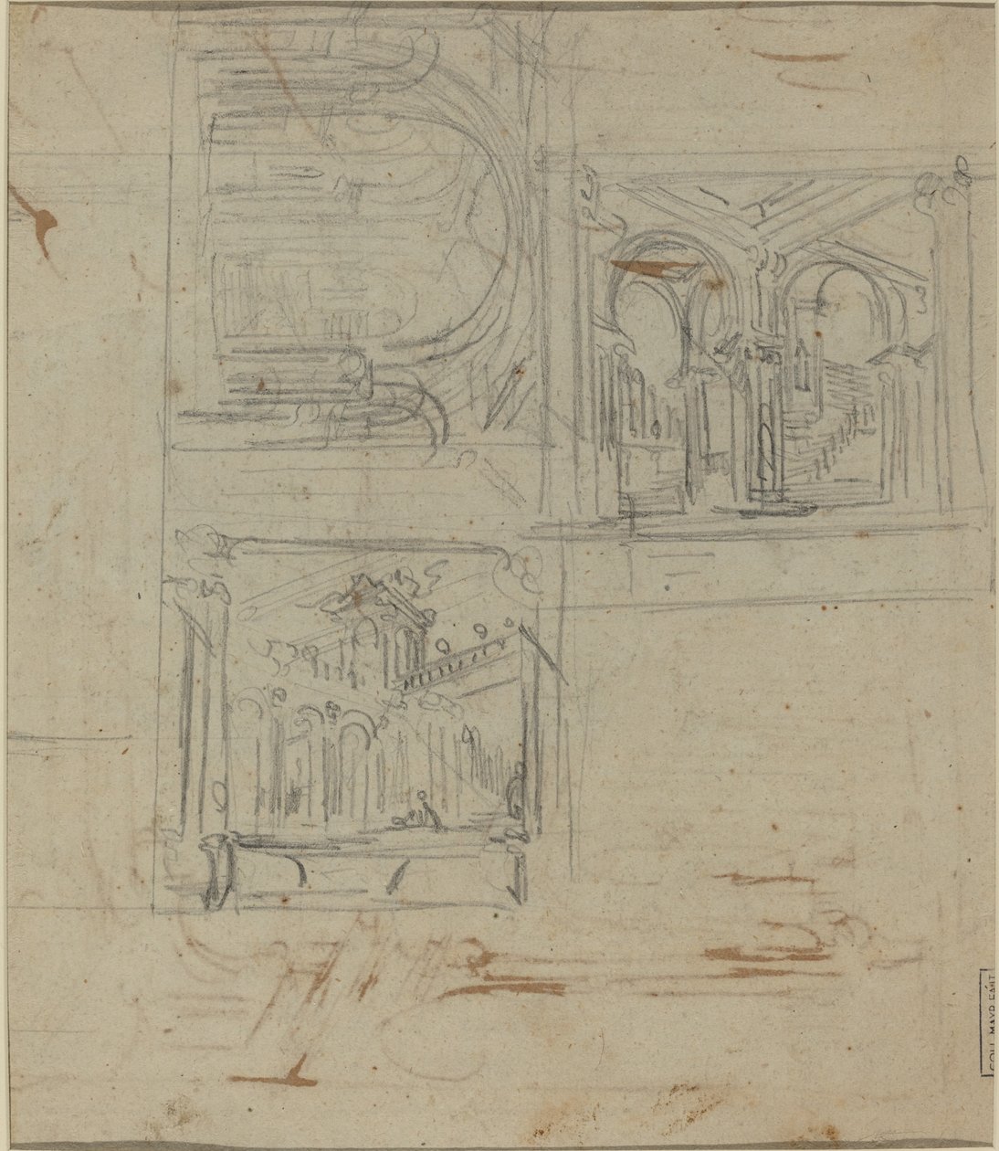 Fantastiska arkitekturstudier av Italian 18th Century