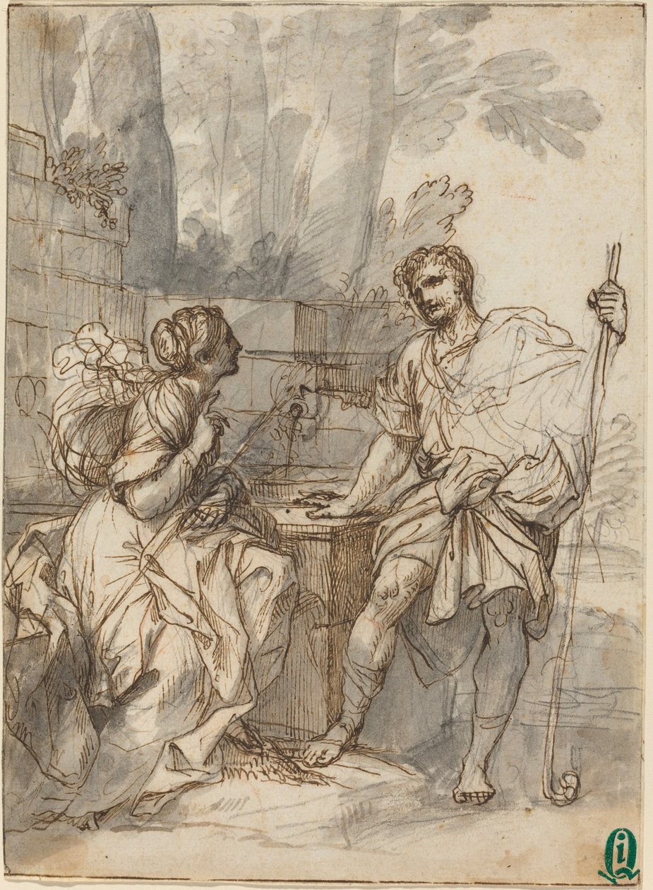 Pastoral scen av Italian 18th Century