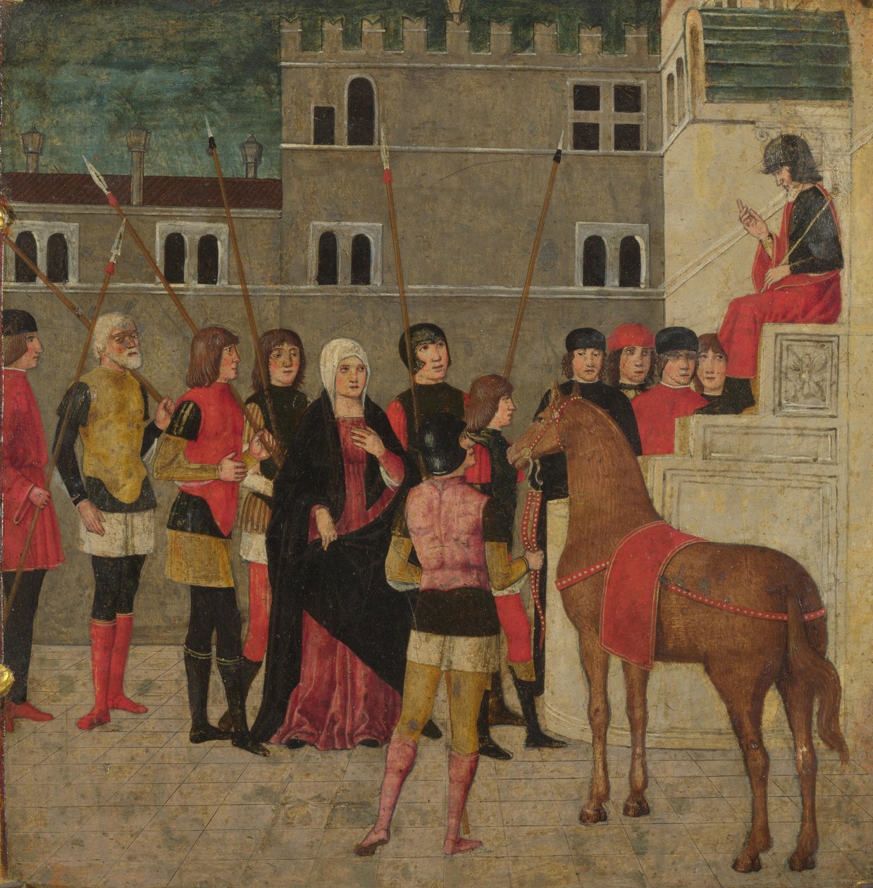 Trajanus rättvisa, mellan 1475 och 1500 av Italian Master