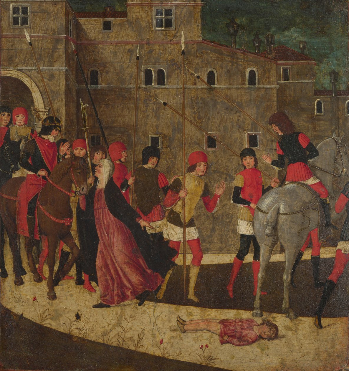 Änkans framställning, mellan 1475 och 1500 av Italian Master