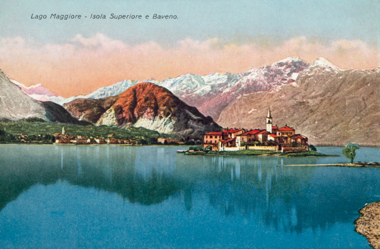 Lago Maggiore, Isola Superiore och Baveno (färgfoto) av Italian Photographer