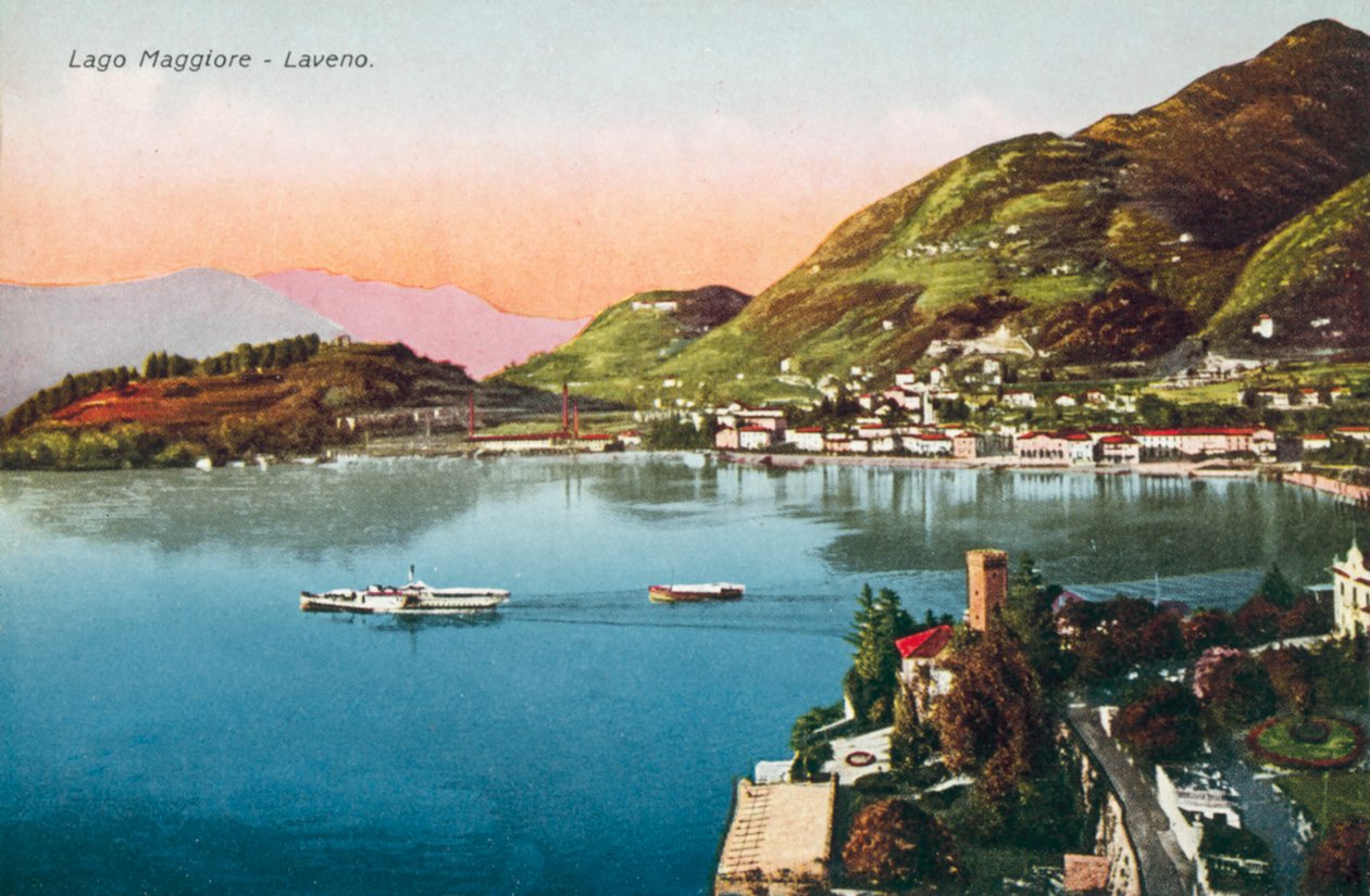 Lago Maggiore, Laveno (färgfoto) av Italian Photographer