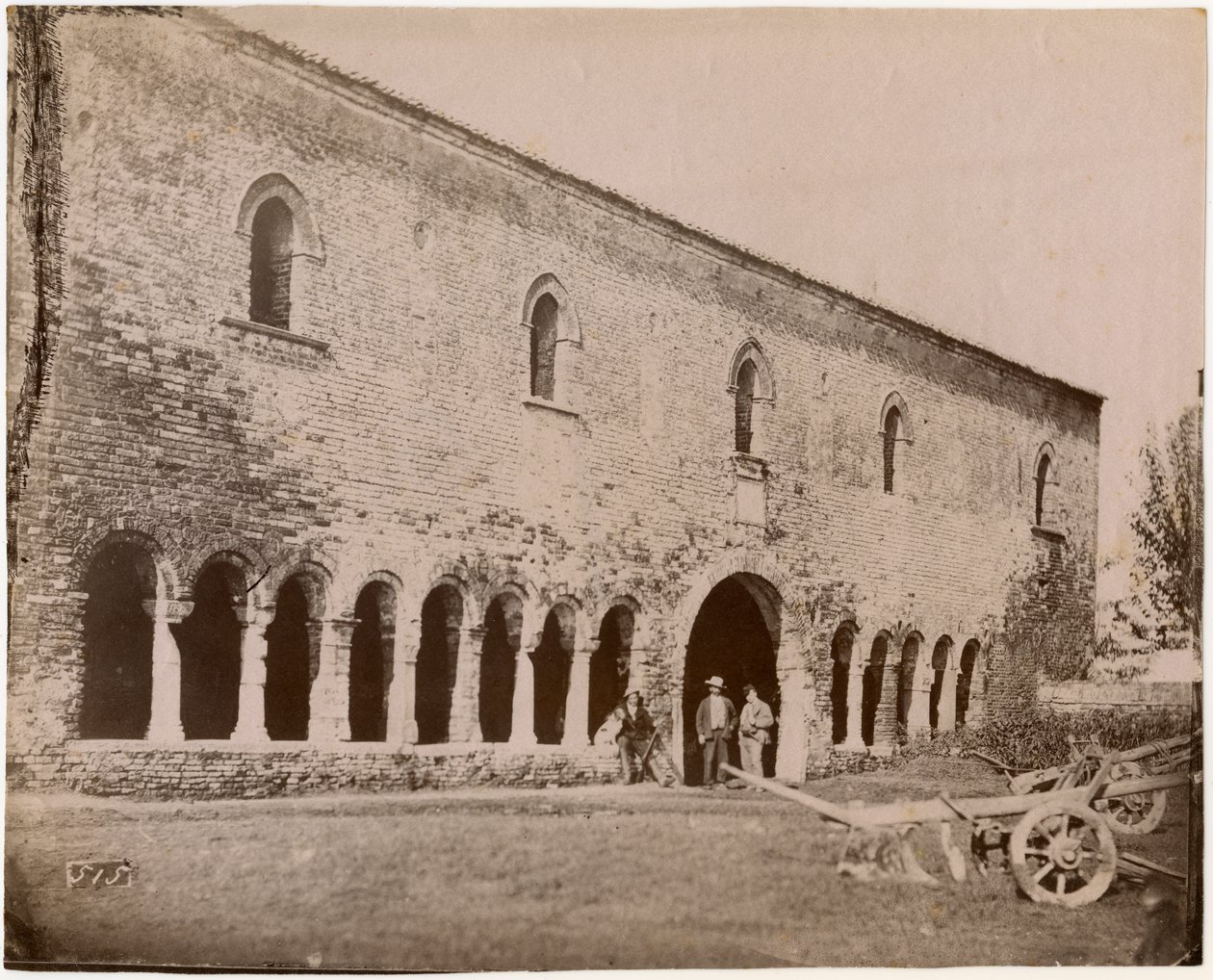 Palazzo della Ragione, klostret Pomposa, Emilia-Romagna, Italien, fotografi av Luigi Ricci, Ravenna av Italian Photographer