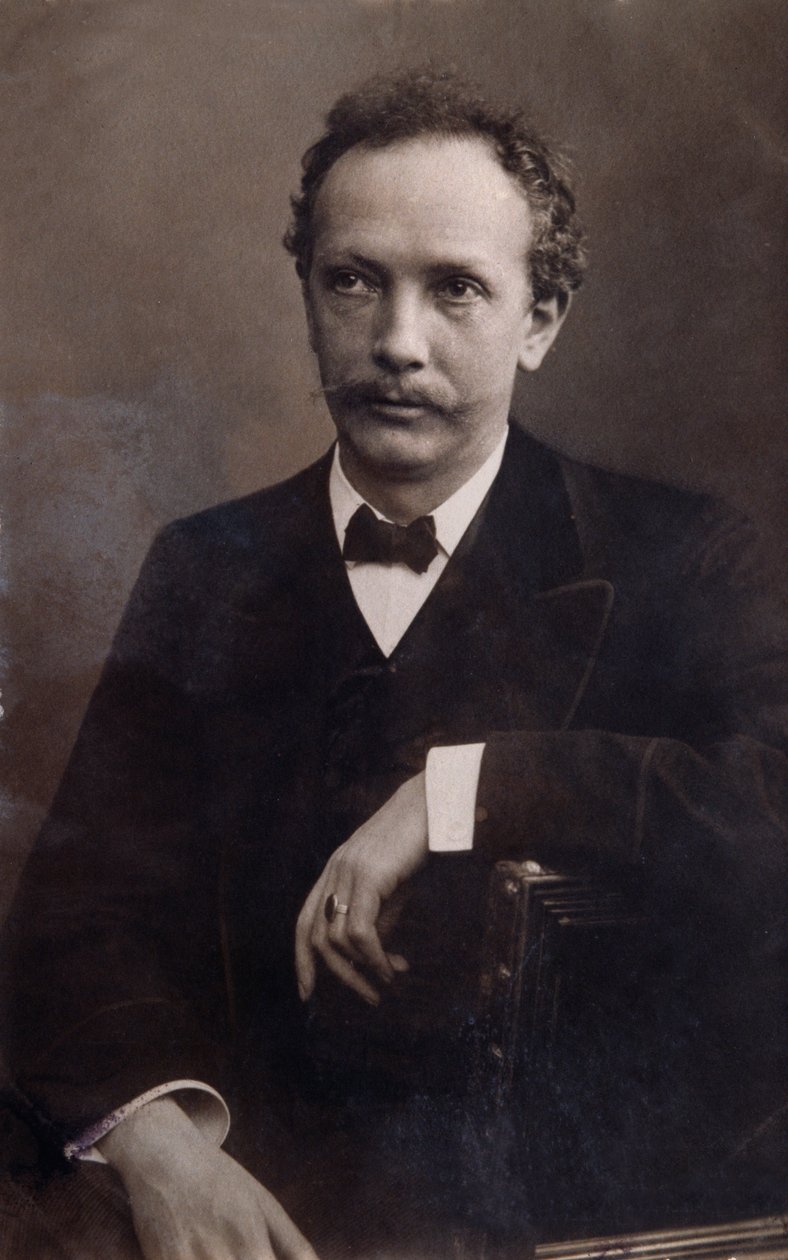 Porträtt av Richard Strauss (1864-1949), tysk kompositör. av Italian Photographer