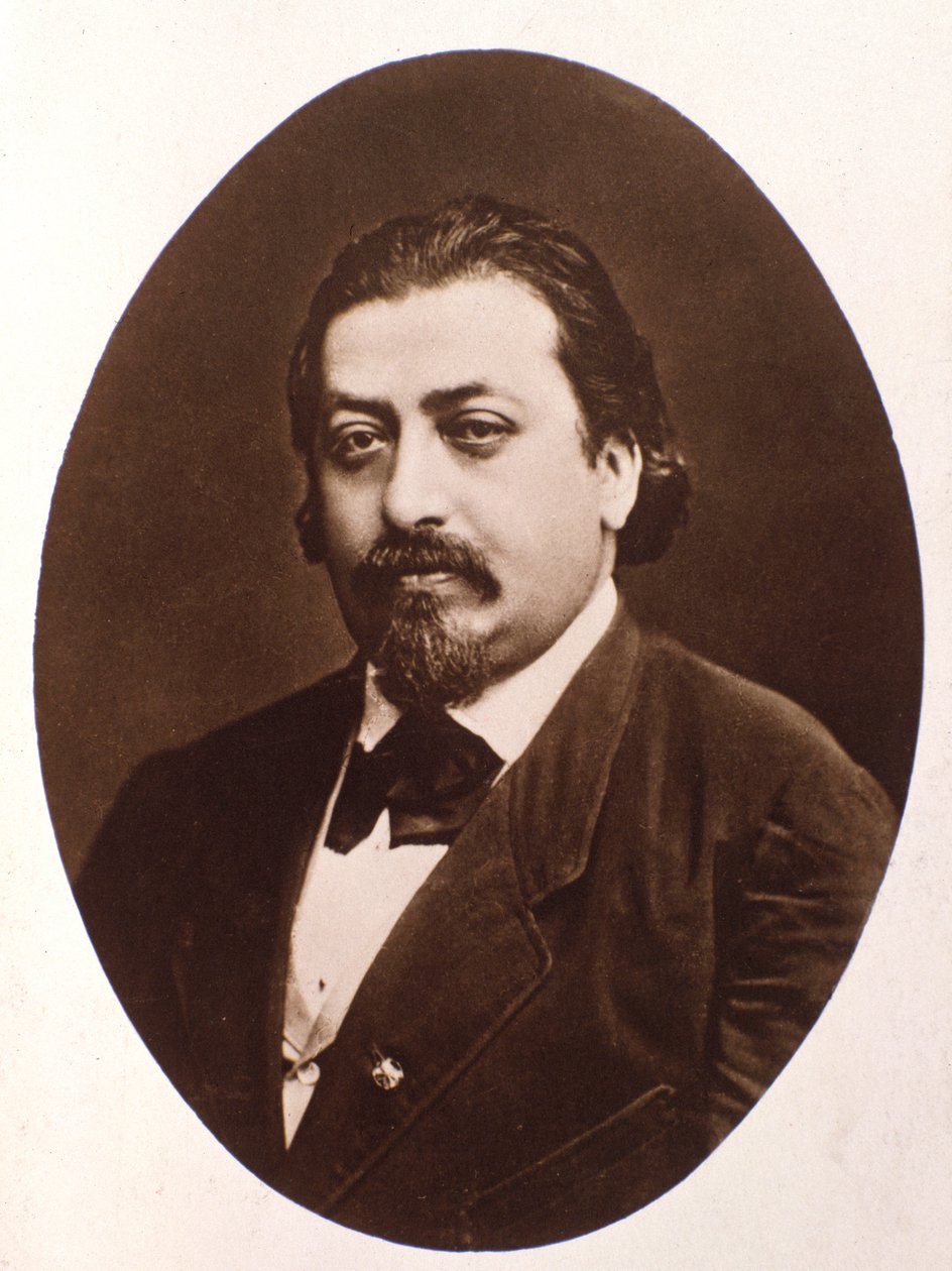 Porträtt av den polske kompositören Henryk Wieniawski (1835-1880) av Italian Photographer