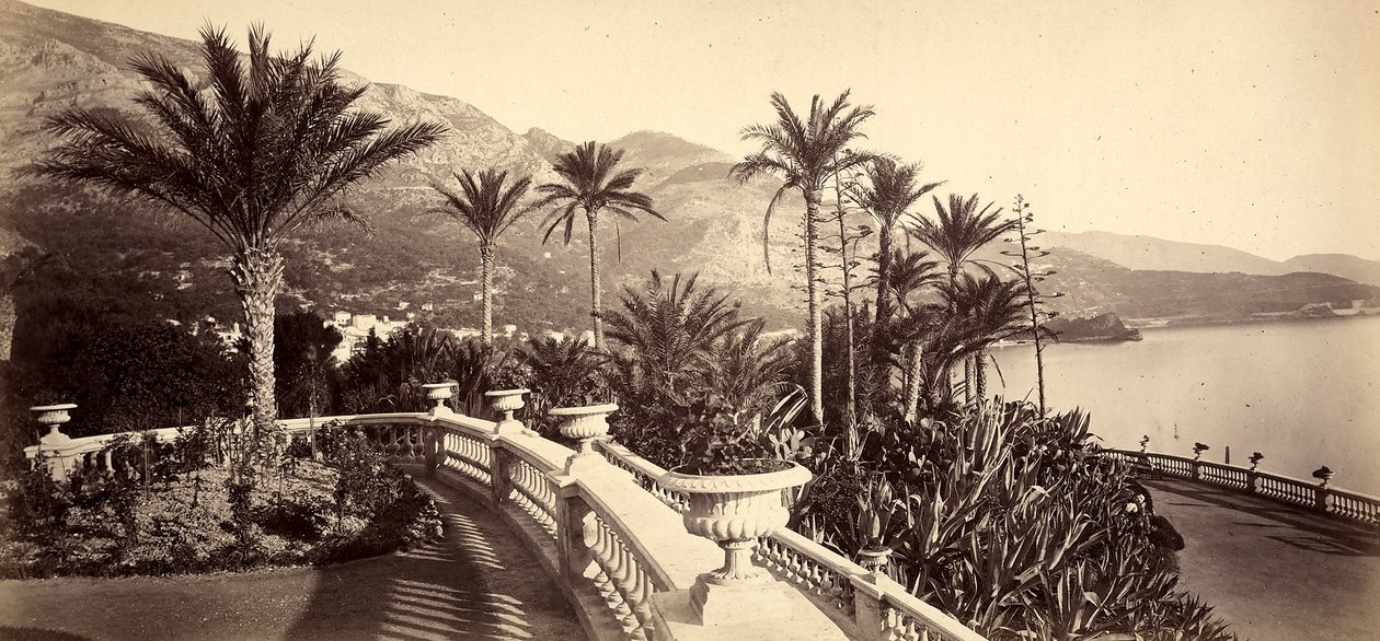 Trädgården på kasinot i Monte Carlo, i Monacos furstendöme av Italian Photographer