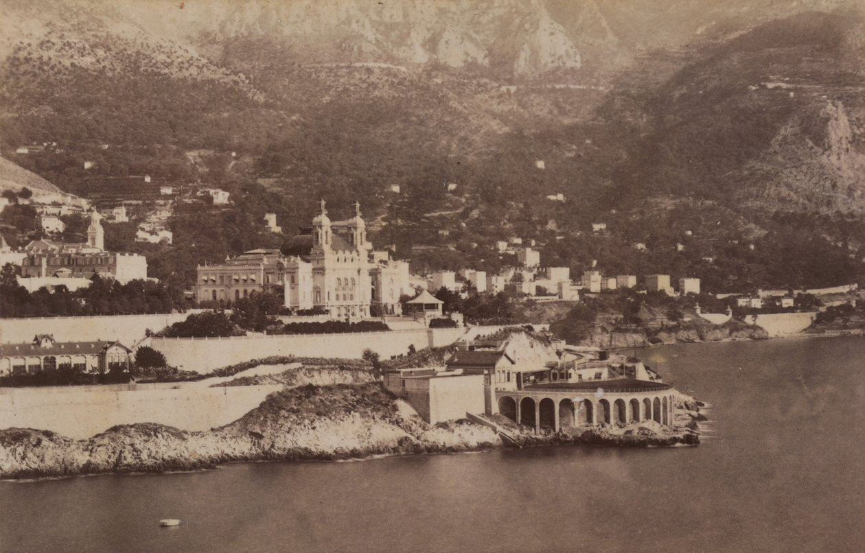 Montecarlobukten, 07/1887 (s/v foto) av Italian Photographer
