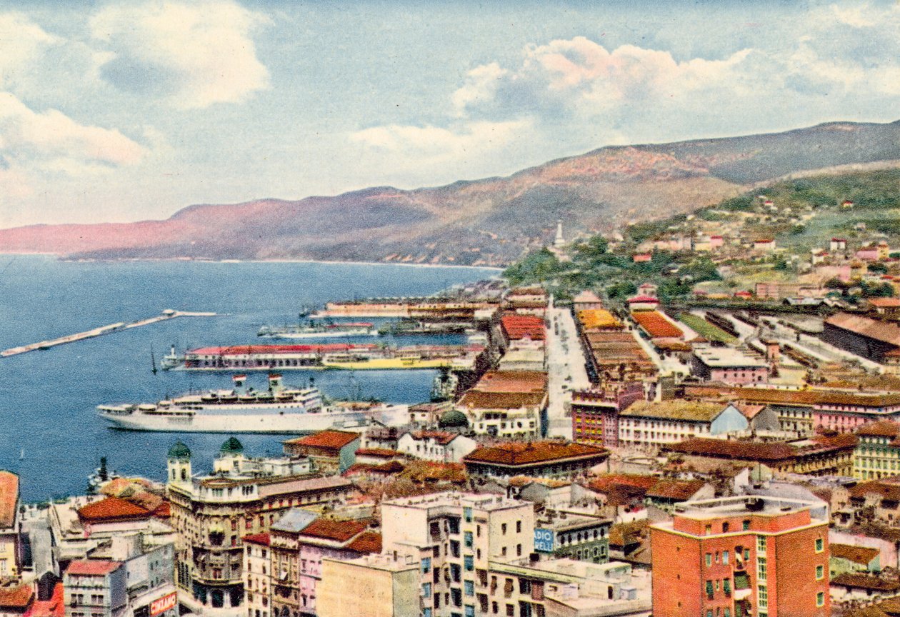 Trieste: Panorama (färgfoto) av Italian Photographer