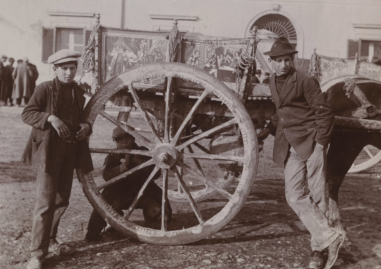 Typisk siciliansk vagn, 1920 av Italian Photographer