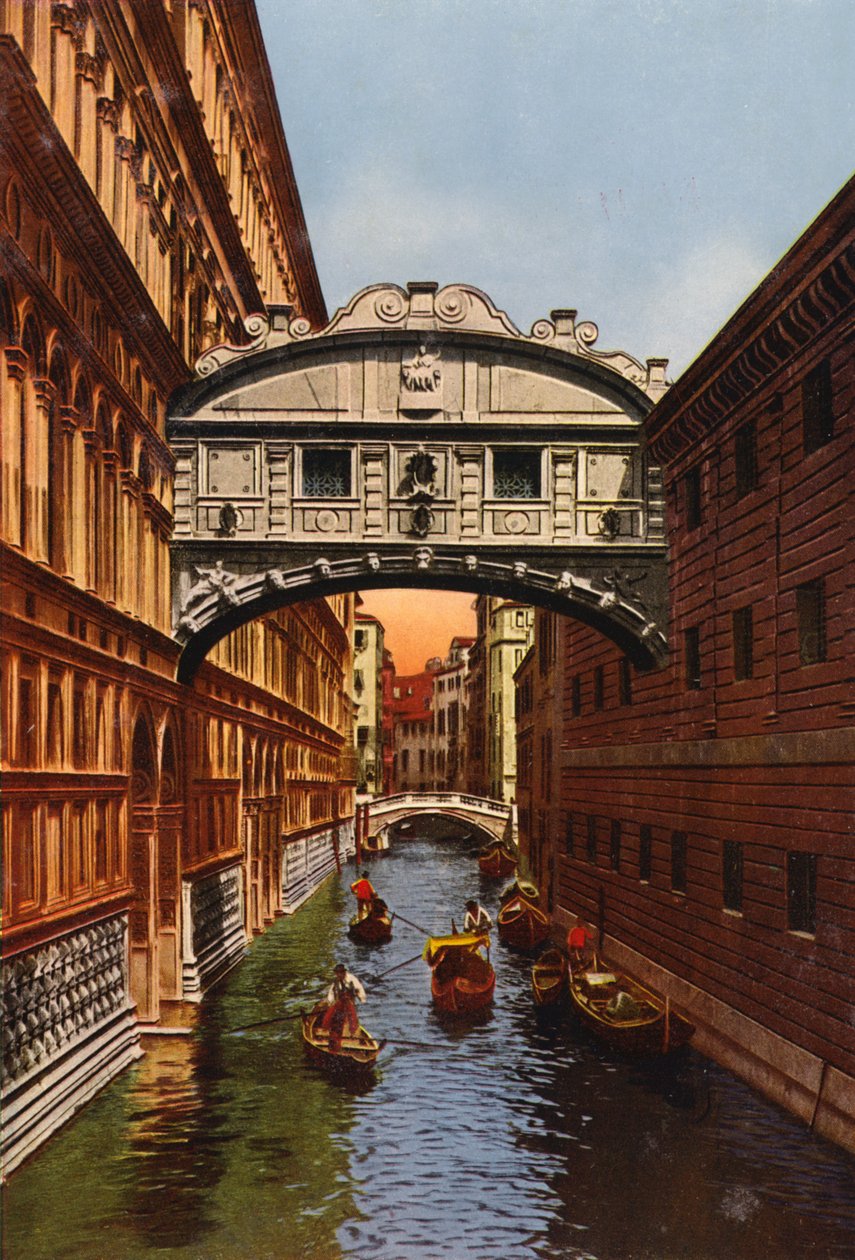 Venezia / Venedig: Suckarnas bro (foto i färg) av Italian Photographer