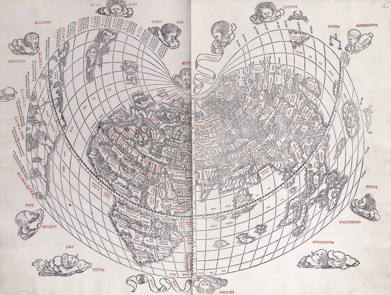 En karta över världen, 1511 av Italian School