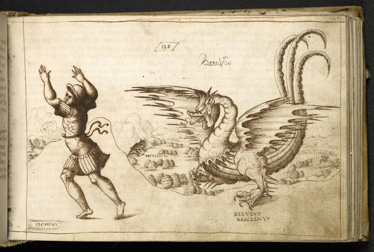 Lägg till MS 82955 f.129r Dragon från 