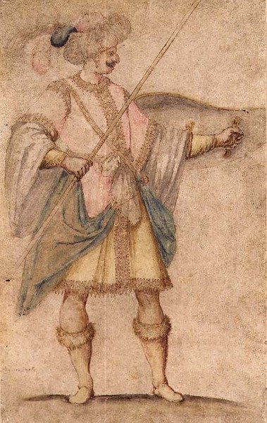 En orientalisk soldat, Florentine School av Italian School