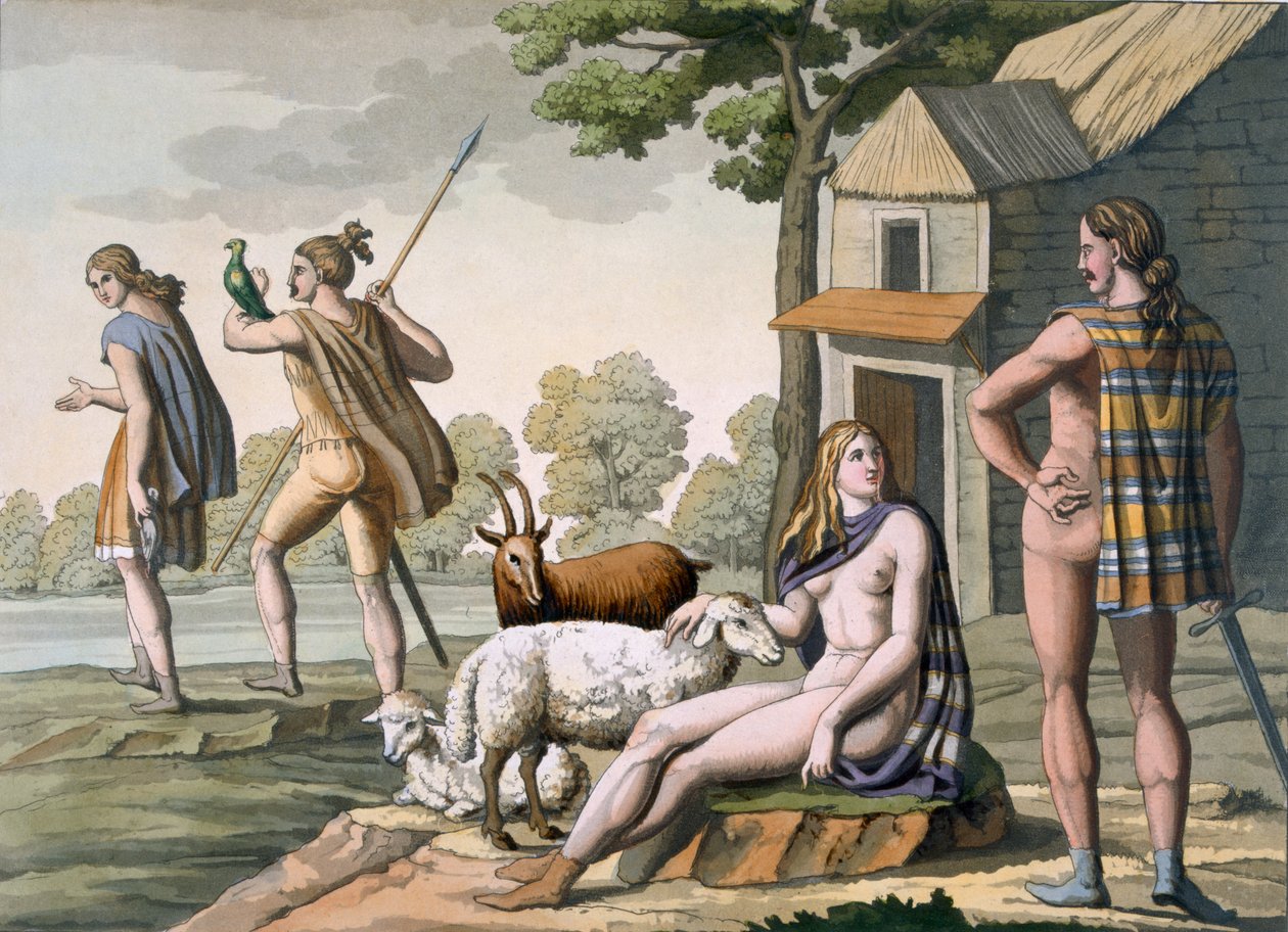 Forntida galler, ca 1800-18 av Italian School