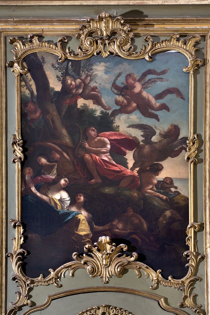Apollo, Pegasus och muserna av Italian School