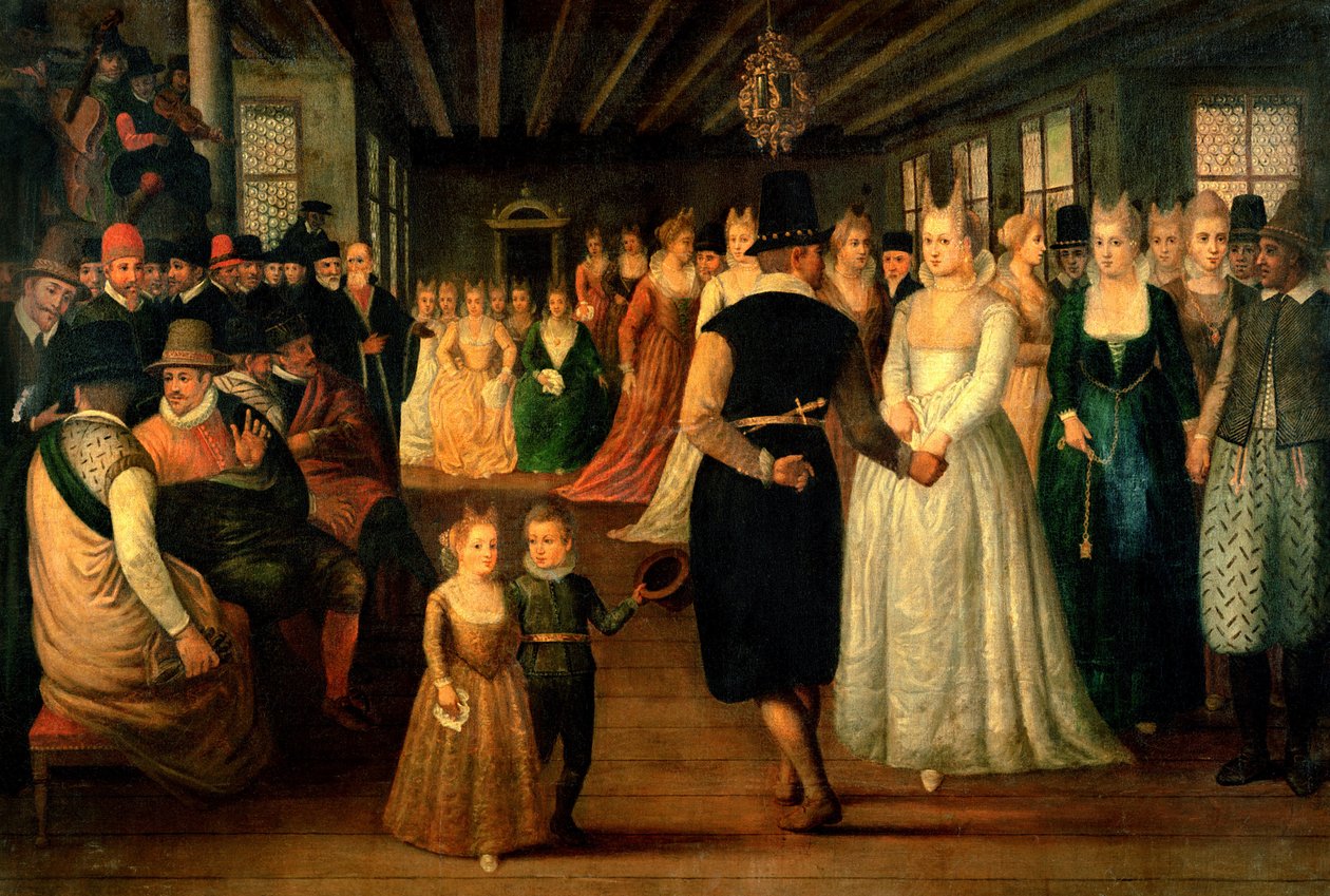 Bal i Venedig för att hedra utländska besökare, c.1580 av Italian School