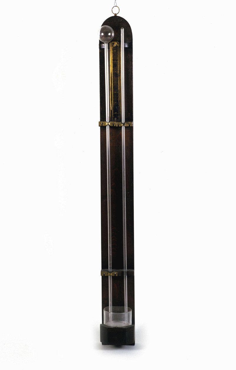 Barometer (kvicksilverrör) av Evangelista Torricelli eller Toricelli (1608 - 1647). Museum of Science and Technology. Milano av Italian School