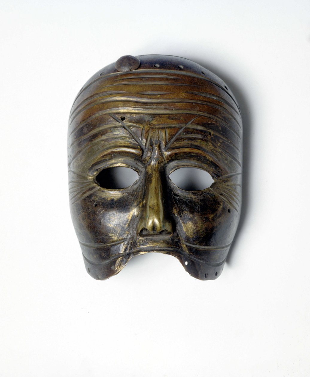 Bronsmask av "Commedia dell